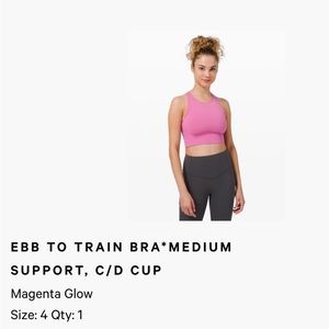 Lululemon Ebb to Train sports bra